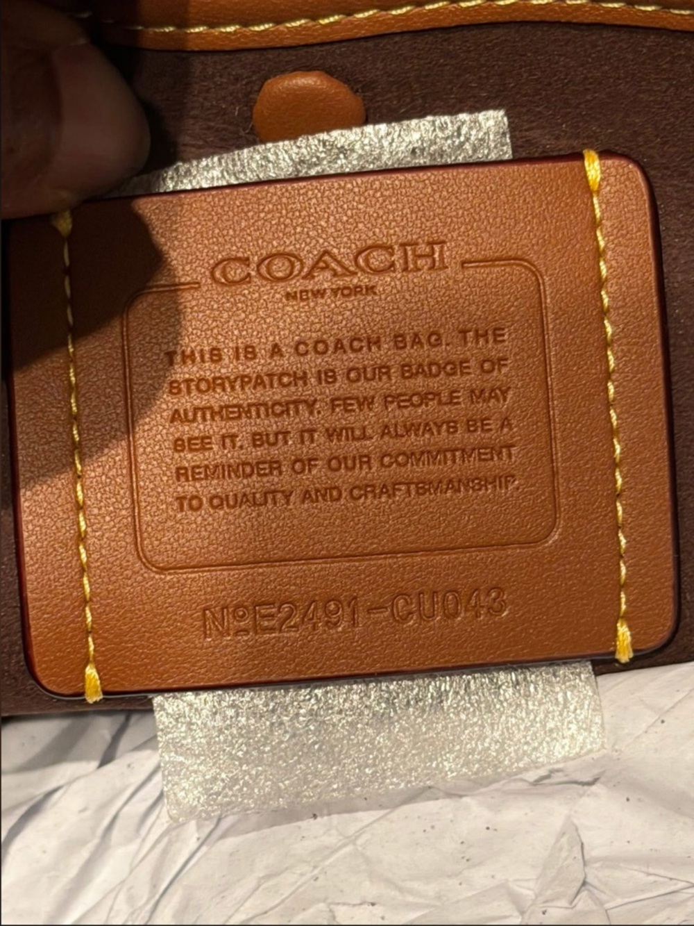 COACH Empire 35 Maple Leather Satchel - Picture 5 of 5